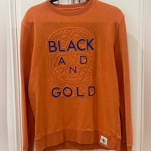 black and gold Other - Black and Gold Orange Skull Crew neck sweatshirt size M sweater